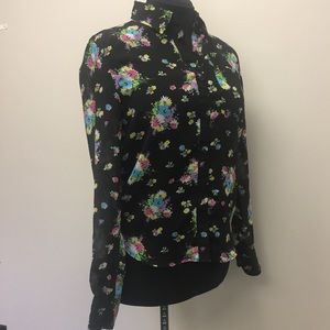 Aeropostale Eighty Seven Sheer Blouse